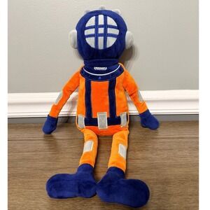 Pillowfort Deep Sea Diver Plush 18" Throw Pillow Orange Blue Soft Stuffed Toy‎